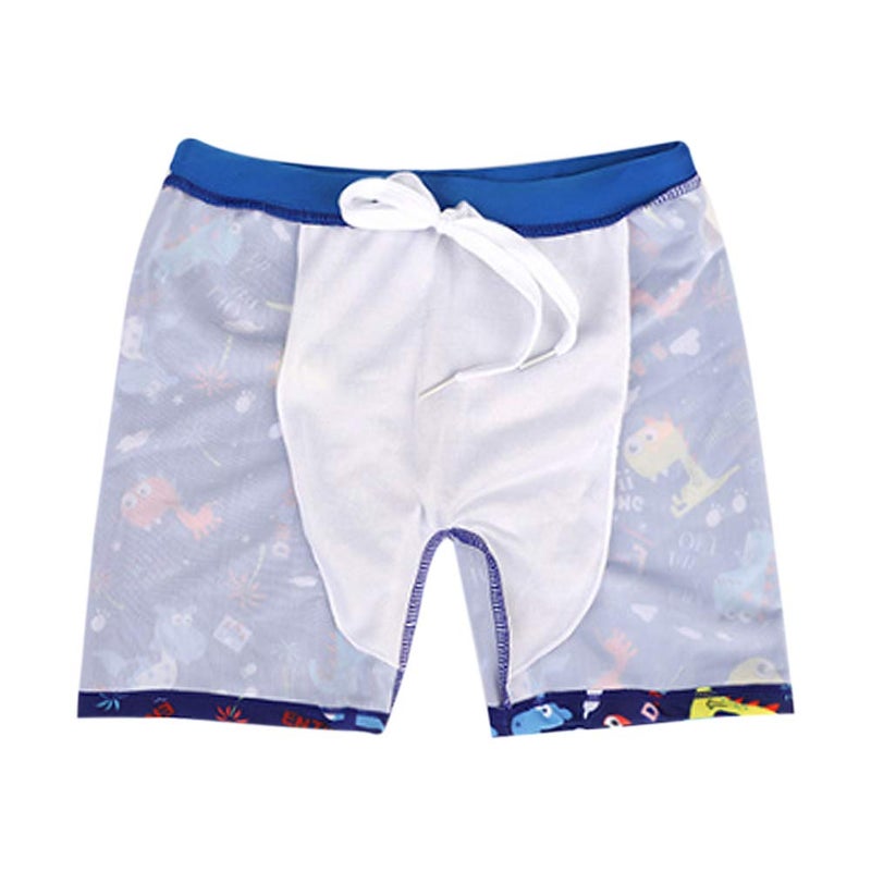 YAGATA Toddler Boys Swim Set Cute 4t Swimsuit Boys Dinosaur Bathing Suits Boys Swim Trunks&Boys Swim Shirt Navy 8 - Image 4